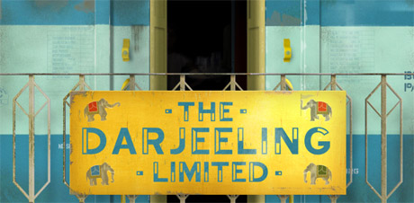 Running after The Darjeeling Limited train painting - Wes Anderson